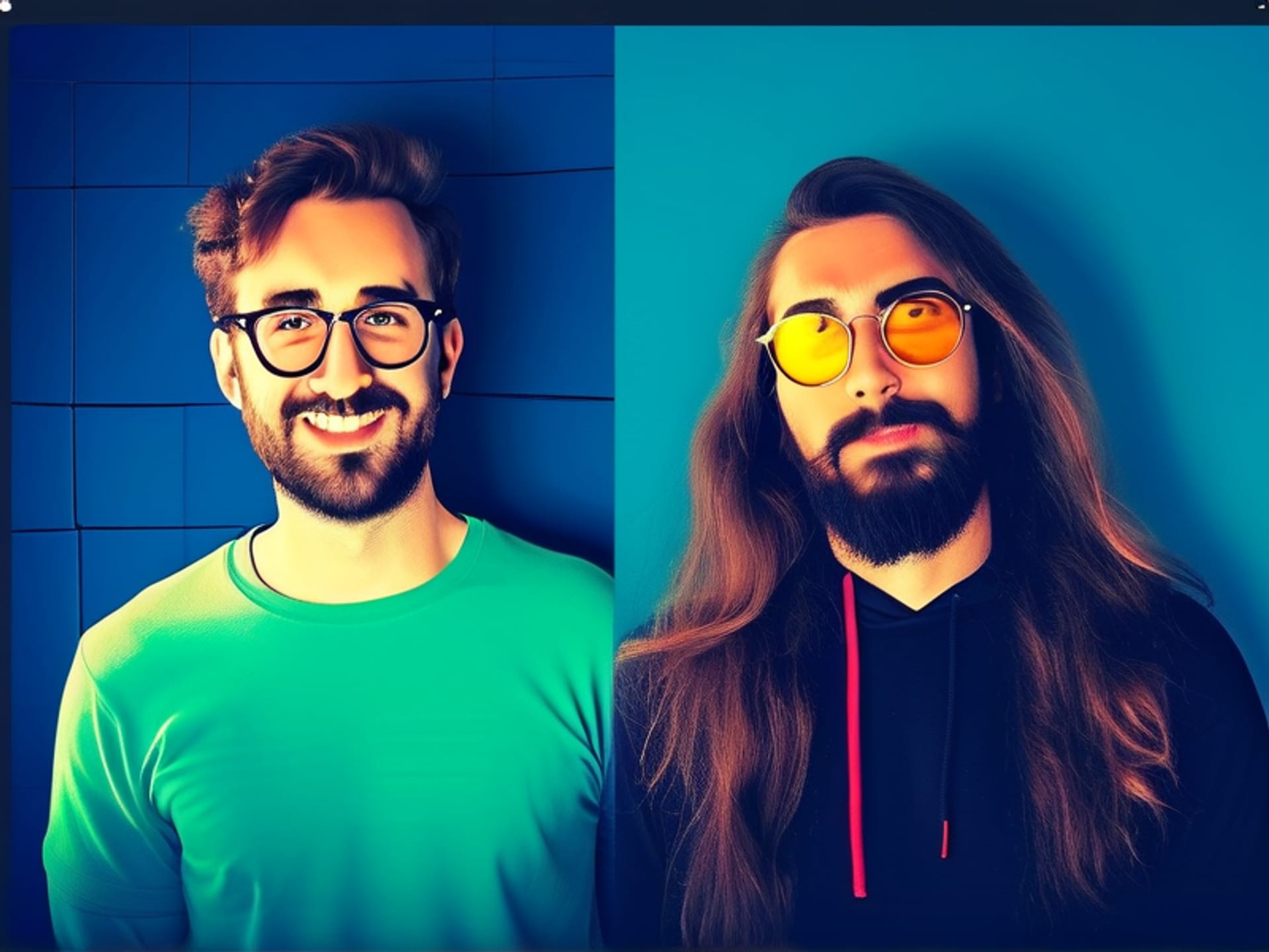 Split-screen image with 'good' and 'bad' Facebook page content. On one side, a lively video with lots of comments. On the other, a long block of text with no engagement. Cinematic lighting, dynamic composition. --style raw --ar 16:9